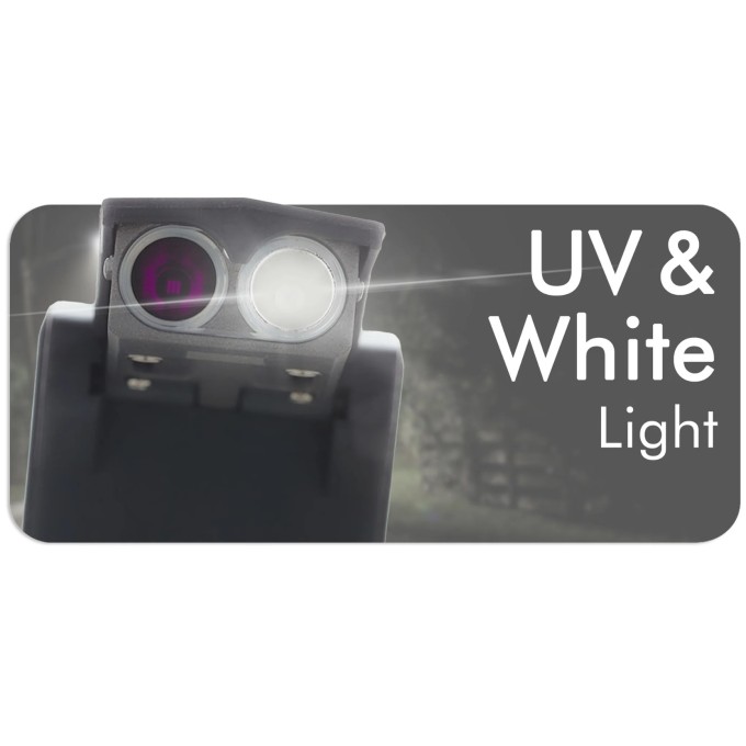 Lanterna criminalistica lumina alba si UV 365nm - cu clips si cu prindere magetica